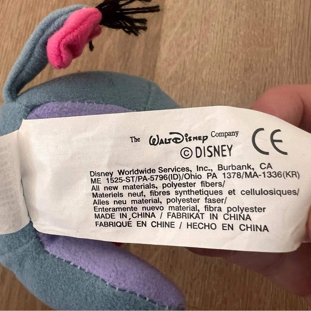 Disney‎ Winnie The Pooh Collection Eeyore Plush Toy Christmas Ornament 5”
